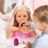 Bayer Design Charlene Magic Nails Styling Head Doll with Hair & Nail Art, 10.5 in Tall Bust, Movable Hands, Beauty Salon Toy for Kids Ages 3+ view 3
