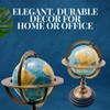 Educational Celestial Engravings Brass Armillary Sphere Globe  10.7" Tall with ocean Globe & Black Base | Home, Office & School Decor view 3
