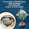 Educational Celestial Engravings Brass Armillary Sphere Globe  10.7" Tall with ocean Globe & Black Base | Home, Office & School Decor view 4