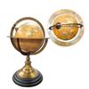Educational Celestial Engravings Brass Armillary Sphere Globe  10.7" Tall with Orange Globe & Black Base | Home, Office & School Decor view 1