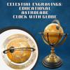 Educational Celestial Engravings Brass Armillary Sphere Globe  10.7" Tall with Orange Globe & Black Base | Home, Office & School Decor view 4