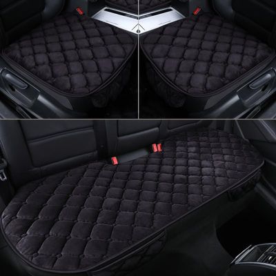 Car Seat Cushion for Ford Ranger 2019-2024, All Seasons Durable Car Seat Cushion Pad, Comfort Breathable Non-Slip Car Front and Rear Seat Protective Covers,A Black