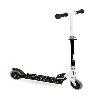 Mondo Toys - F.C. Juventus ALU Scooter 2 Wheels Folding Aluminium Scooter with Extra Grip Platform and Adjustable Handlebar for Children - 28761
