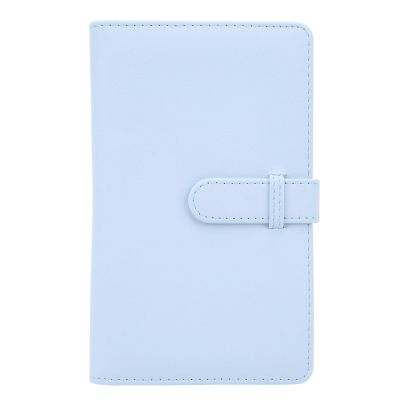 108 Pockets 3 Inch Mini Photo Album PU Leather Book Style for Wedding Baby Art Enthusiasts Black (Blue)