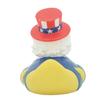 Patriotic Rubber Duck Bath Toy, Stars and Stripes Design, Red White Blue, 3 inches view 3