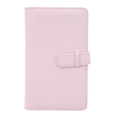 108 Pockets 3 Inch Mini Photo Album PU Leather Book Style for Wedding Baby Art Enthusiasts Black (Light P)