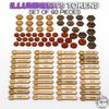 90+ Pieces | Illumineer's Token Set | Cut From Solid Cherry, Maple, Padauk, and Walnut, Counters Compatible with Lorcana TCG view 2