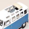 1962 Micro Bus Van with Open Roof Blue and White 1/43 Diecast Model Car by Road Signature 43208bl view 2