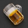10 Pieces 1:12 Dollhouse Beer Mug Model Miniature Bar Beer Cup Toy Decoration Accessories (Hexagonal cup with foam) view 3