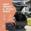 Bombi Bbee V2 Lightweight Baby Stroller - Premium Vegan Leather, One-Hand Fold, Infinite Recline, Aircraft-Grade Aluminum Frame, XXL Canopy, and Ample Storage Umbrella Stroller - Midnight Black view 4