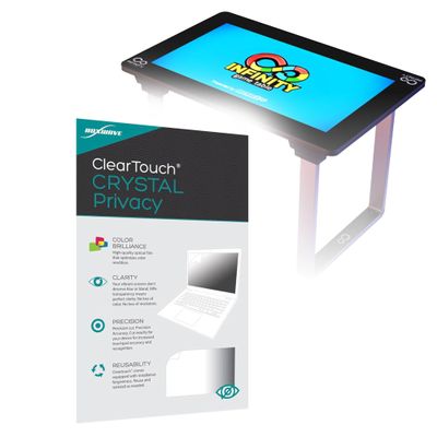 BoxWave Screen Protector Compatible with Arcade1Up Infinity Game Table (32 in) - ClearTouch Crystal Privacy (2-Pack), Privacy Screen Protector Flexible Film Clear