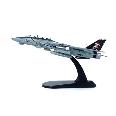 LIUSANGLIU Scale Aircraft 1: 100 for American F-14D Fighter Model VF103 Squadron Alloy Finished Aircraft Model Military Plane Model Suitable for Display