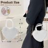 Girls Novelty Mini Heart-Shaped Purse Chain Purse Shoulder Crossbody Bags Tote Handbag Travel Wallet Bag for Women Girl Gift (White) view 2