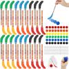 120 Pcs Hockey Party Favors Set, Multicolor Hockey Stick Pencils with Erasers, 36 Pencils 48 Foam Balls 36 Gift Bags for Hockey Theme Birthday Party, School Classroom Prizes, Goodie Bags Fillers view 1