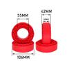 4pcs 1.9 Inch Silica Gel Rubber Foam Tires Compatible With 1/10 RC Crawler Vehicles Compatible With TF2 GEN8(RED) view 3