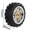 4PCS 65mm On Road Tires And Wheels Rims With 12mm Hex Hub Compatible With Compatibility With Various RC Touring Cars(DLT015) view 3