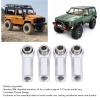 4PCS Alloy 7.0mm Diameter M4 Thread Straight Link Rod End, RC Car Metal Ball Joint, Clockwise Thread Tie Rod End Ball Holder Link, Link Linkage Rod End for 1/10 Model Car (Silver) view 2