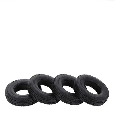 4 Pieces Sponge Rubber Tires Wheels Compatible With 1:14 Scale RC Vehicles(A)