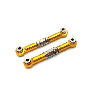Compatible Steering Rod Compatible With H6 16207 16208 16209 16210 RC Car Parts Metal Upgrade And Modification(YELLOW)