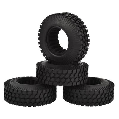 4pcs 1.9 Rubber Crawler Tires Wheels Compatible With 1/10 RC Rock Climbing Vehicle Compatible With 90047 Pro GEN8(5500001)