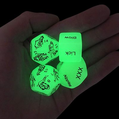 Sex Dice - Set of 4 Luminous Sex Dice for Couples Naughty, Sex Dice Games for Adults Bedroom, Fun Sex Play Toys for Couples Hoodies Yoga SLP-01