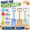 16" Beach Shovel Spade Rake Sandbox Sand Toys, Sturdy Scoop Trowel Garden Digging Planting Shovel Tool Kit, Kids Snow Shovel Outdoor Play Summer Gift Party Favor Beach Essential Travel Toy view 3