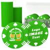 100 Custom Poker Chips, 37MM Custom Drink Tokens Personalized Logo, Image and Text, Double Side UV Full Color Printing Custom Drink Chips for Bar, Party, Business Cards, Company Logo and Promotions view 1