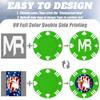 100 Custom Poker Chips, 37MM Custom Drink Tokens Personalized Logo, Image and Text, Double Side UV Full Color Printing Custom Drink Chips for Bar, Party, Business Cards, Company Logo and Promotions view 4