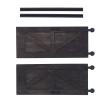 1:12 Scale Miniature Dollhouse Barn Doors, Birch Wood, 7.5 x 3.1 Inches, 2-Pack with Push Rods, Interior Decor Accessory view 1