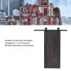 1:12 Scale Miniature Dollhouse Barn Doors, Birch Wood, 7.5 x 3.1 Inches, 2-Pack with Push Rods, Interior Decor Accessory view 3