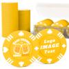 100 Custom Poker Chips, 37MM Custom Drink Tokens Personalized Logo, Image and Text, Double Side UV Full Color Printing Custom Drink Chips for Bar, Party, Business Cards, Company Logo and Promotions view 1