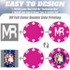 100 Custom Poker Chips, 40MM Custom Drink Tokens Personalized Logo, Image and Text, Double Side UV Full Color Printing Custom Drink Chips for Bar, Party, Business Cards, Company Logo and Promotions view 4