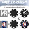 100 Custom Poker Chips, 40MM Custom Drink Tokens Personalized Logo, Image and Text, Double Side UV Full Color Printing Custom Drink Chips for Bar, Party, Business Cards, Company Logo and Promotions view 4