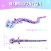 3D Printed Spiky Dragon Fidget, 11.8 Inches Articulated Spikes Dragons Fun Desk Decoration, ADHD 3-d Print Animals, Dreamy Blue view 2