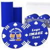 100 Custom Poker Chips, 37MM Custom Drink Tokens Personalized Logo, Image and Text, Double Side UV Full Color Printing Custom Drink Chips for Bar, Party, Business Cards, Company Logo and Promotions view 1