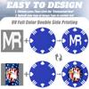 100 Custom Poker Chips, 37MM Custom Drink Tokens Personalized Logo, Image and Text, Double Side UV Full Color Printing Custom Drink Chips for Bar, Party, Business Cards, Company Logo and Promotions view 4