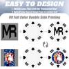 100 Custom Poker Chips, 40MM Custom Drink Tokens Personalized Logo, Image and Text, Double Side UV Full Color Printing Custom Drink Chips for Bar, Party, Business Cards, Company Logo and Promotions view 4