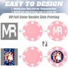 100 Custom Poker Chips, 40MM Custom Drink Tokens Personalized Logo, Image and Text, Double Side UV Full Color Printing Custom Drink Chips for Bar, Party, Business Cards, Company Logo and Promotions view 4