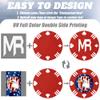100 Custom Poker Chips, 40MM Custom Drink Tokens Personalized Logo, Image and Text, Double Side UV Full Color Printing Custom Drink Chips for Bar, Party, Business Cards, Company Logo and Promotions view 4