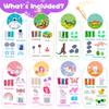 JOY SPOT! 8-Pack Play Dough Jars, Reusable Sensory Play Kit for Kids, Non-Toxic, Educational Creative Playdough,Birthday Valentines Gift,Party Favors, Goodie Bags, Boys Girls Home Preschool Classroom view 3