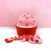 3D Printed Dragon, Articulated Baby Love Dragon in Cupcake Container, Pink Fidget ADHD Autism Toy, Valentine's Gift, Home Office Decor Executive Desk Toy - CCLDR002-PINK view 1
