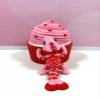 3D Printed Dragon, Articulated Baby Love Dragon in Cupcake Container, Pink Fidget ADHD Autism Toy, Valentine's Gift, Home Office Decor Executive Desk Toy - CCLDR002-PINK view 2