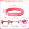 JUNEBRUSHS 42pcs Mother's Day Silicone Wristbands Party Favors Rubber Bracelets for Happy Mother's Day Mom Birthday Themed Party Supplies Goodie Bag Stuffers Fillers view 2