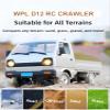 DOBYE WPL D12 1/10 RC Kei Truck, 2.4G RC Car Remote Control Off Road RC Crawler with Proportional Throttles Steering 260 Motor Rear Drive Hobby Grade RC Drift Car for Adult RTF Toy Vehicle view 4