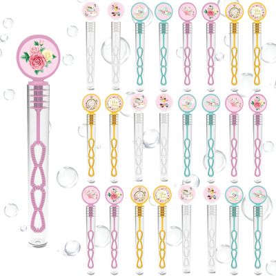 24 Pcs Teapots Party Bubble Wands,8 Designs Bubbles Stick Bulk for Daily Activity Use Teapots Celebration Birthday Shower Bubbles Party Supplies