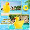 Hungdao 4 Feet Giant Inflatable Duck Huge Funny Rubber Duck Large Blow up Duck Inflatable Duck Pool Float for Summer Beach Swimming Pool Party Decoration(Joy Funny) view 4