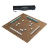 Square Mahjong Mat with Carrying Bag Noise Reduction Anti Slip Vibration Neoprene Game Table Mat(Deep Khaki,80X80CM/31.5x31.5) view 1