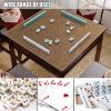 Square Mahjong Mat with Carrying Bag Noise Reduction Anti Slip Vibration Neoprene Game Table Mat(Deep Khaki,80X80CM/31.5x31.5) view 2
