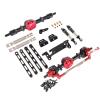 DAIHAOUU Used for MN Model 1/12 MN82 LC79 for MN78 RC Car Parts Metal Upgrade Front and Rear Assembly Kit(SilverandBlack) view 2