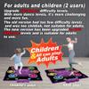 HTASKTEXEH Dance mat Toys for Kids Ages 3-12 and Adults, Electronic Dance Pad with Light-up 6-Button Connectable to Cell Phone, Musical Dance Toys with 6 Game Modes, for Kids view 2